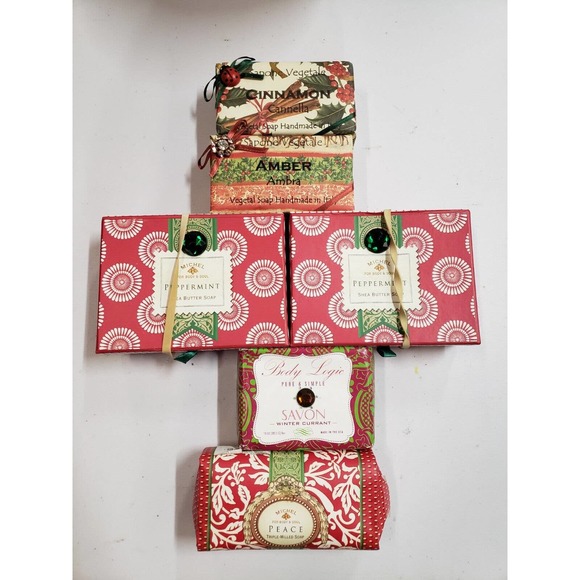 Lot of 5 Michel Soap Peppermint Shea Butter Pure & Simple for Body & Soul NWT - Picture 1 of 9